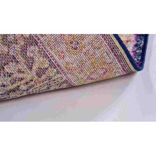 Mistana™ Christa Oriental Area Rug in Cream/Navy/Orange & Reviews Wayfair